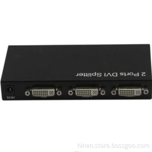 2 ports DVI splitter has the ability of buffering and amplifying